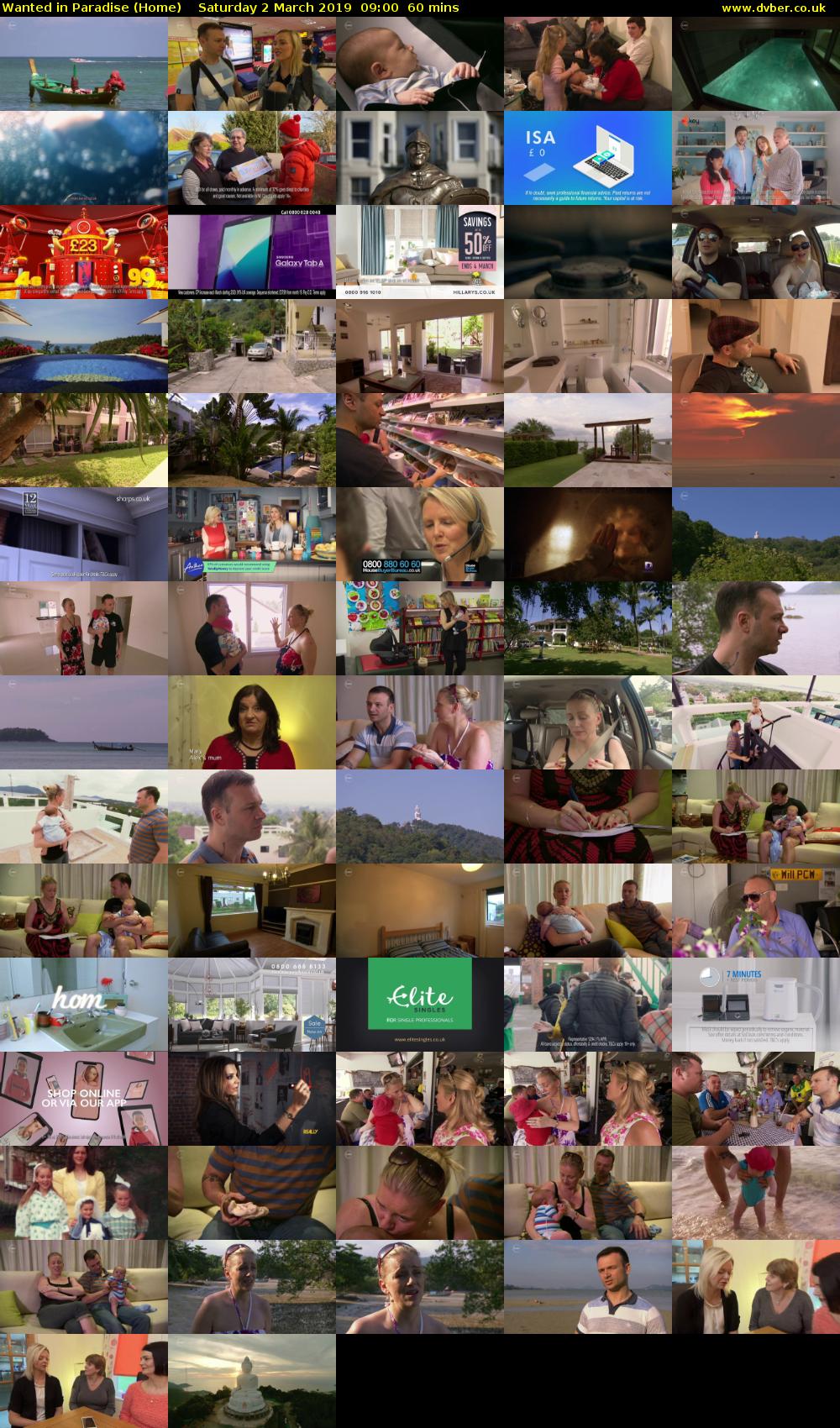Wanted in Paradise (Home) Saturday 2 March 2019 09:00 - 10:00