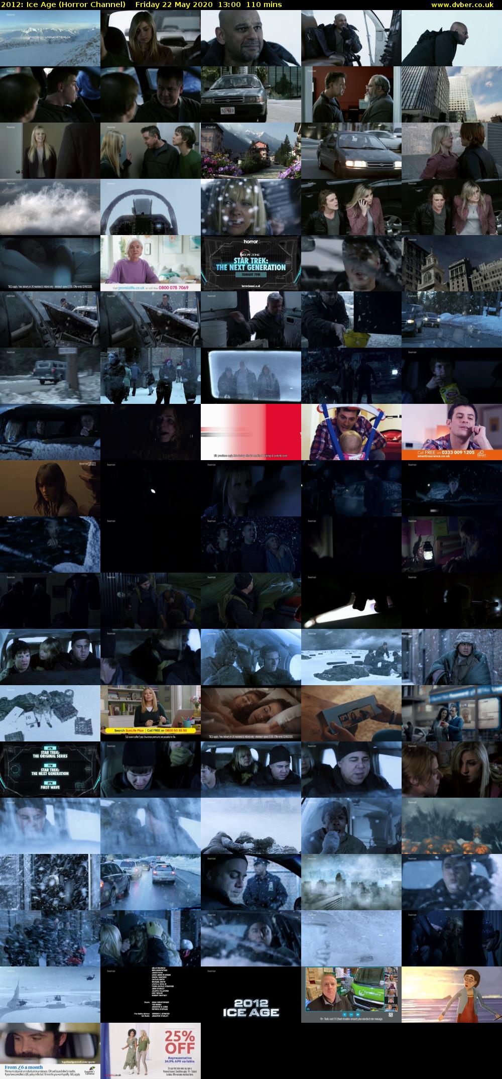 2012: Ice Age (Horror Channel) Friday 22 May 2020 13:00 - 14:50