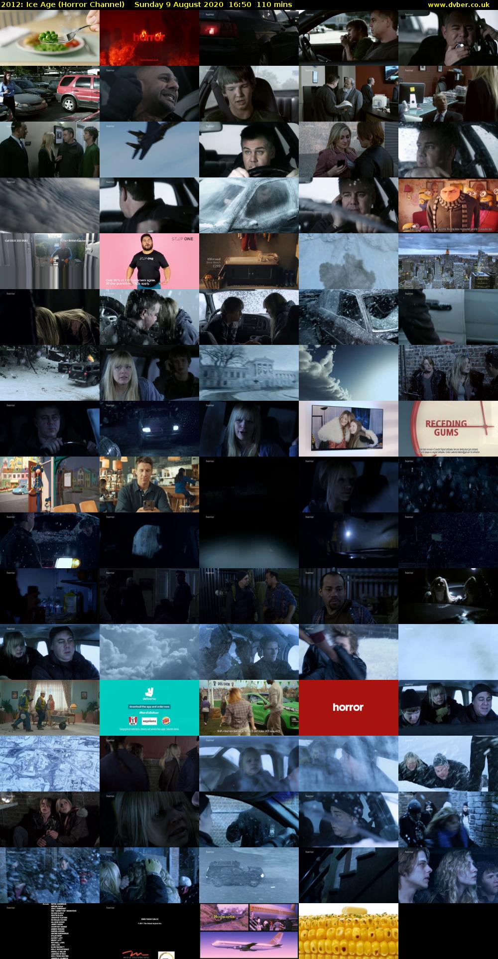 2012: Ice Age (Horror Channel) Sunday 9 August 2020 16:50 - 18:40
