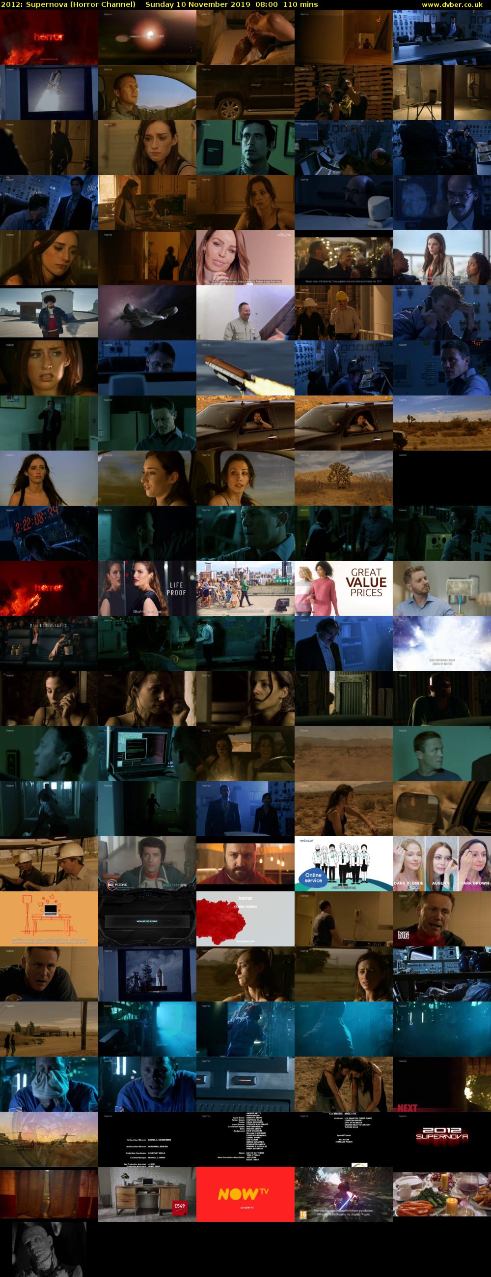 2012: Supernova (Horror Channel) Sunday 10 November 2019 08:00 - 09:50