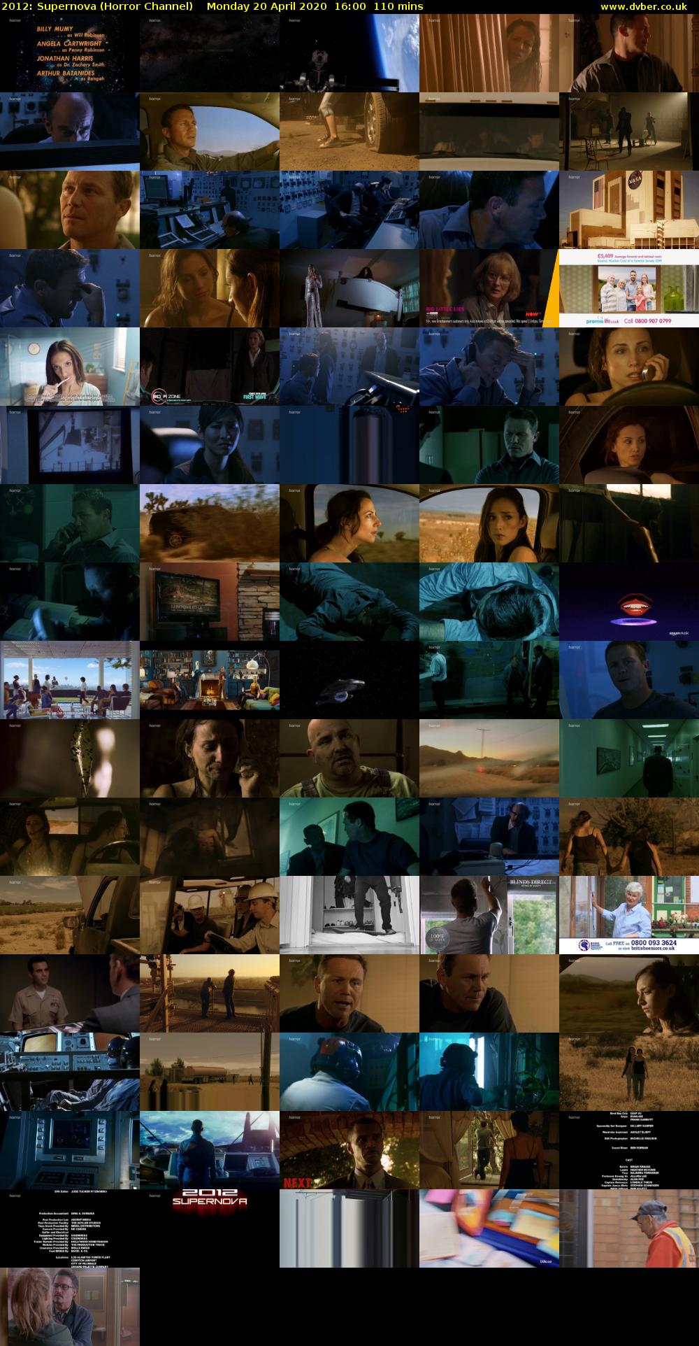 2012: Supernova (Horror Channel) Monday 20 April 2020 16:00 - 17:50