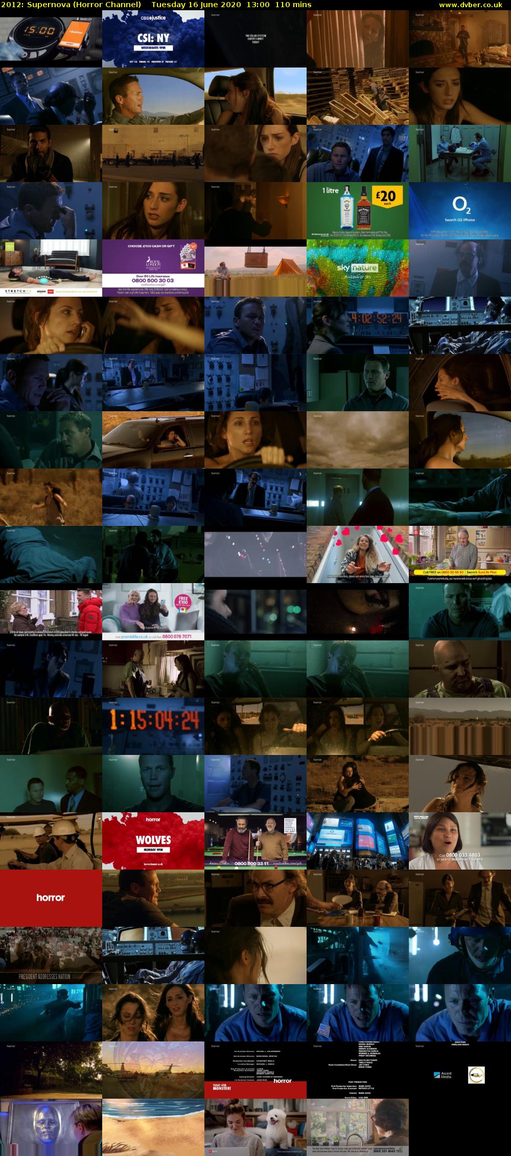 2012: Supernova (Horror Channel) Tuesday 16 June 2020 13:00 - 14:50