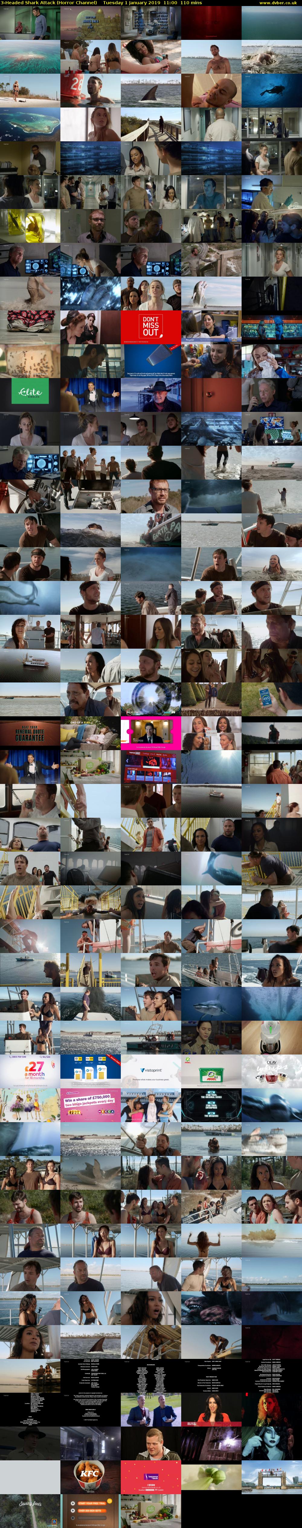3-Headed Shark Attack (Horror Channel) Tuesday 1 January 2019 11:00 - 12:50