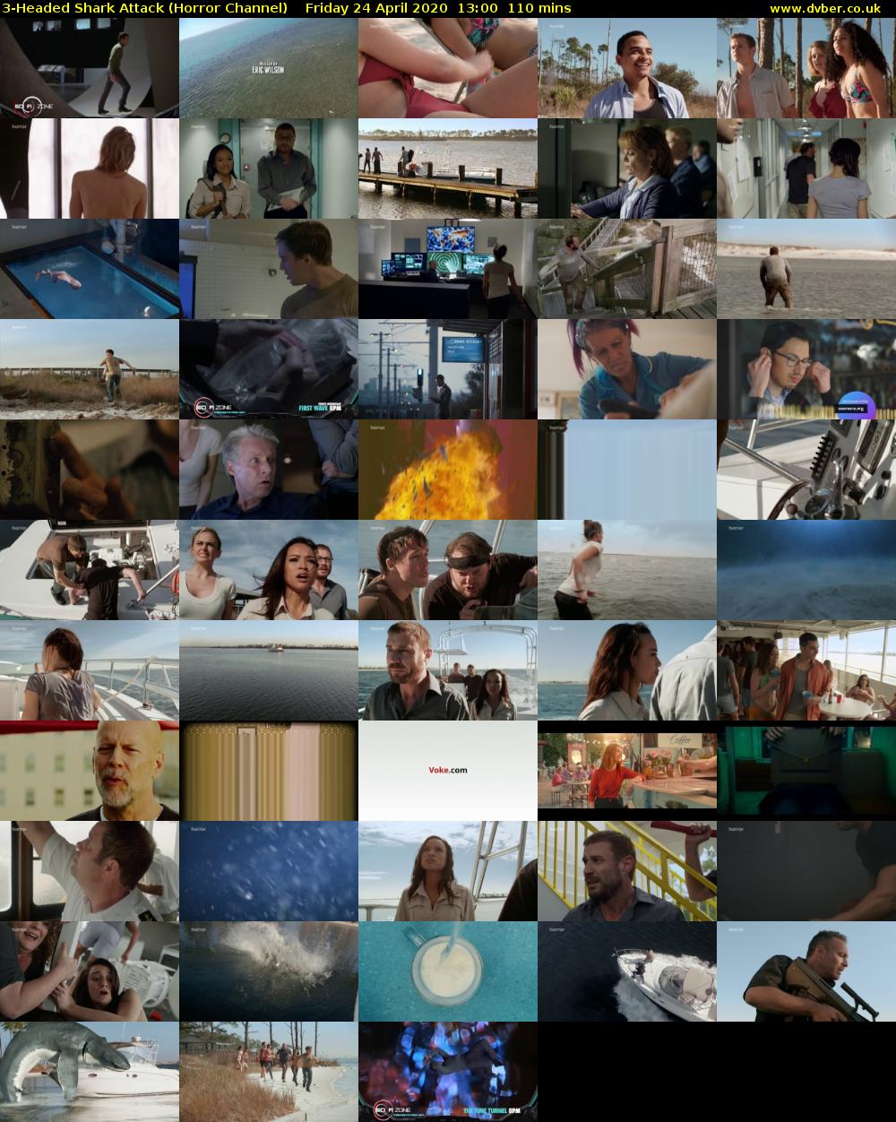 3-Headed Shark Attack (Horror Channel) Friday 24 April 2020 13:00 - 14:50