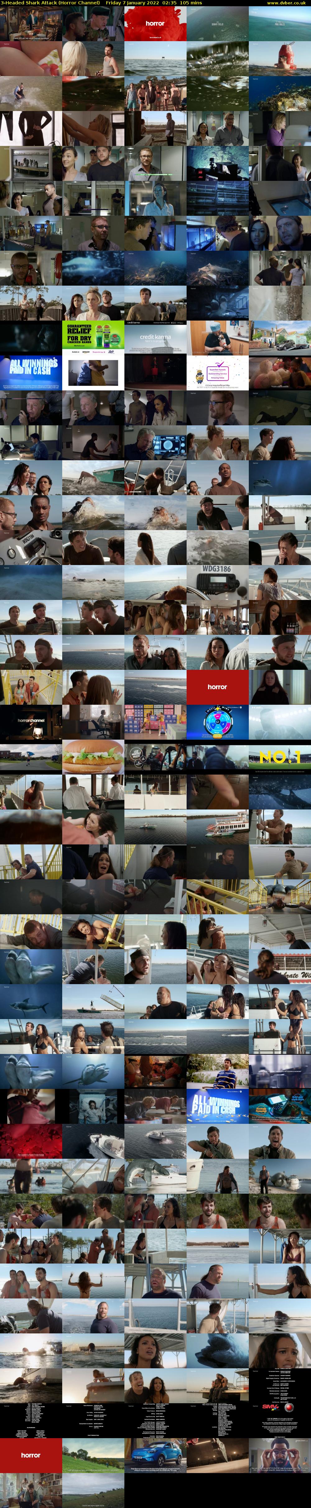 3-Headed Shark Attack (Horror Channel) Friday 7 January 2022 02:35 - 04:20