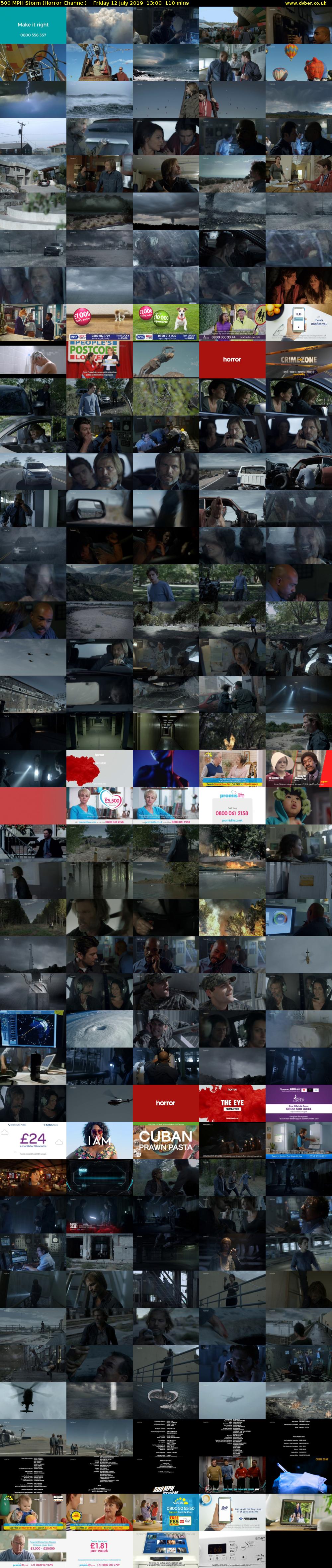 500 MPH Storm (Horror Channel) Friday 12 July 2019 13:00 - 14:50