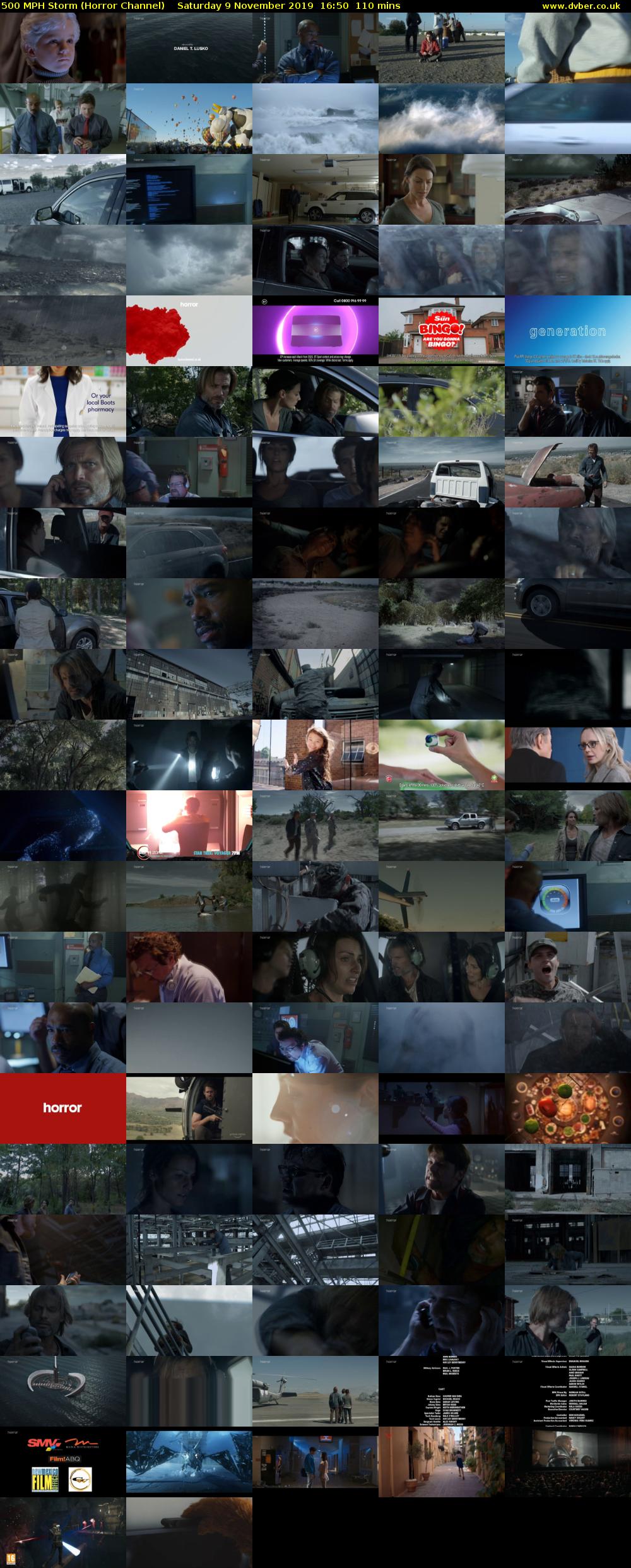 500 MPH Storm (Horror Channel) Saturday 9 November 2019 16:50 - 18:40