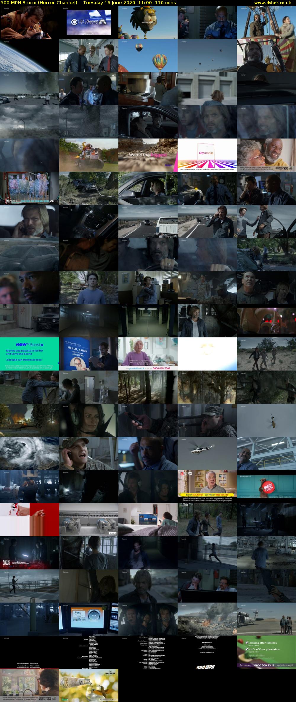 500 MPH Storm (Horror Channel) Tuesday 16 June 2020 11:00 - 12:50