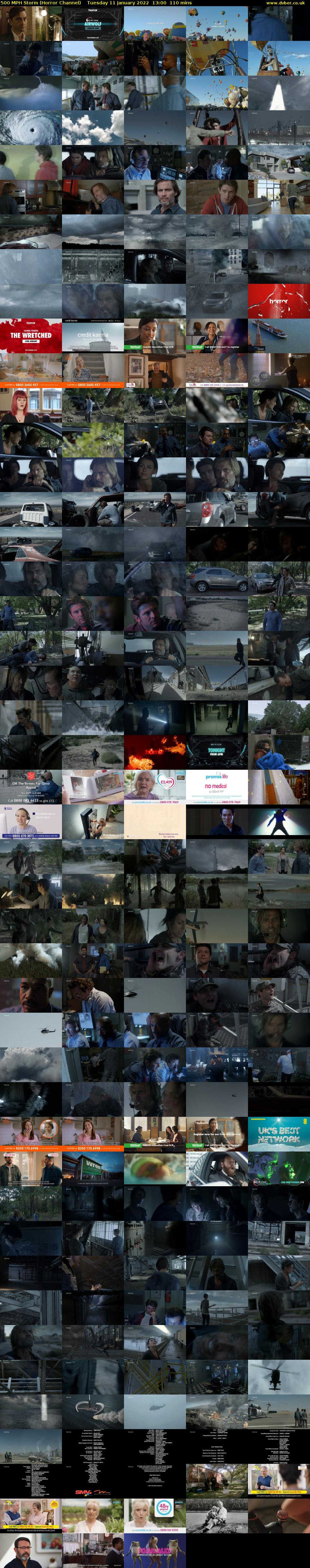 500 MPH Storm (Horror Channel) Tuesday 11 January 2022 13:00 - 14:50