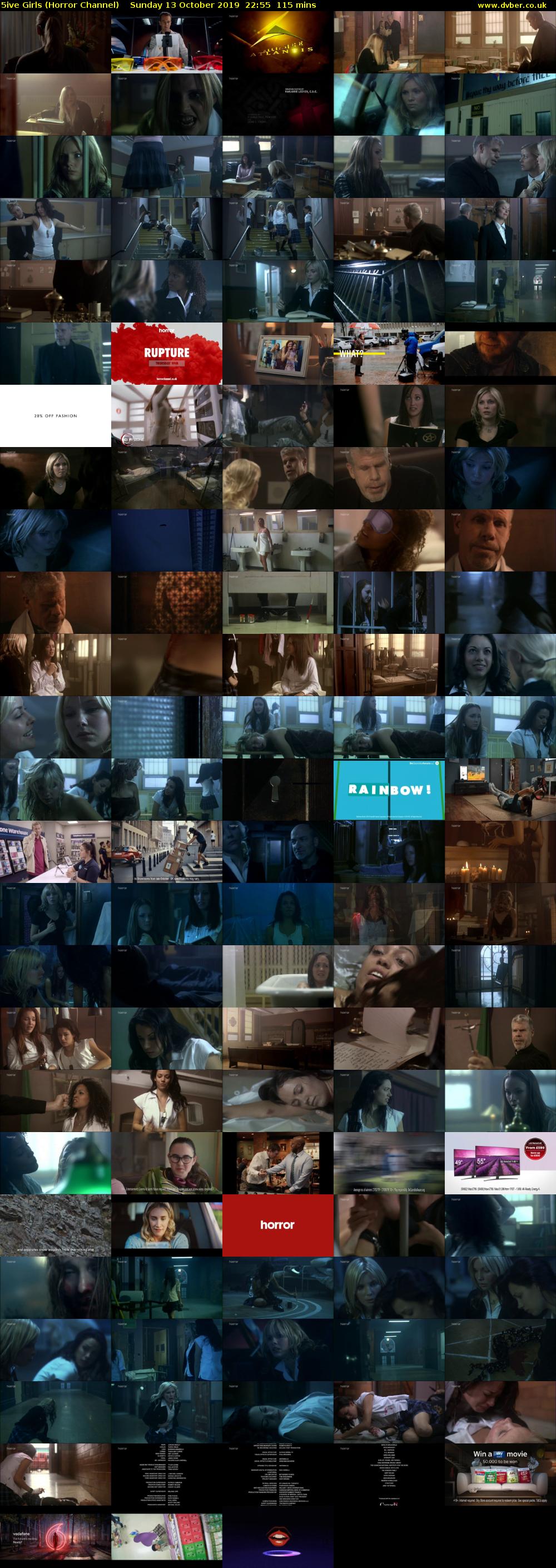 5ive Girls (Horror Channel) Sunday 13 October 2019 22:55 - 00:50