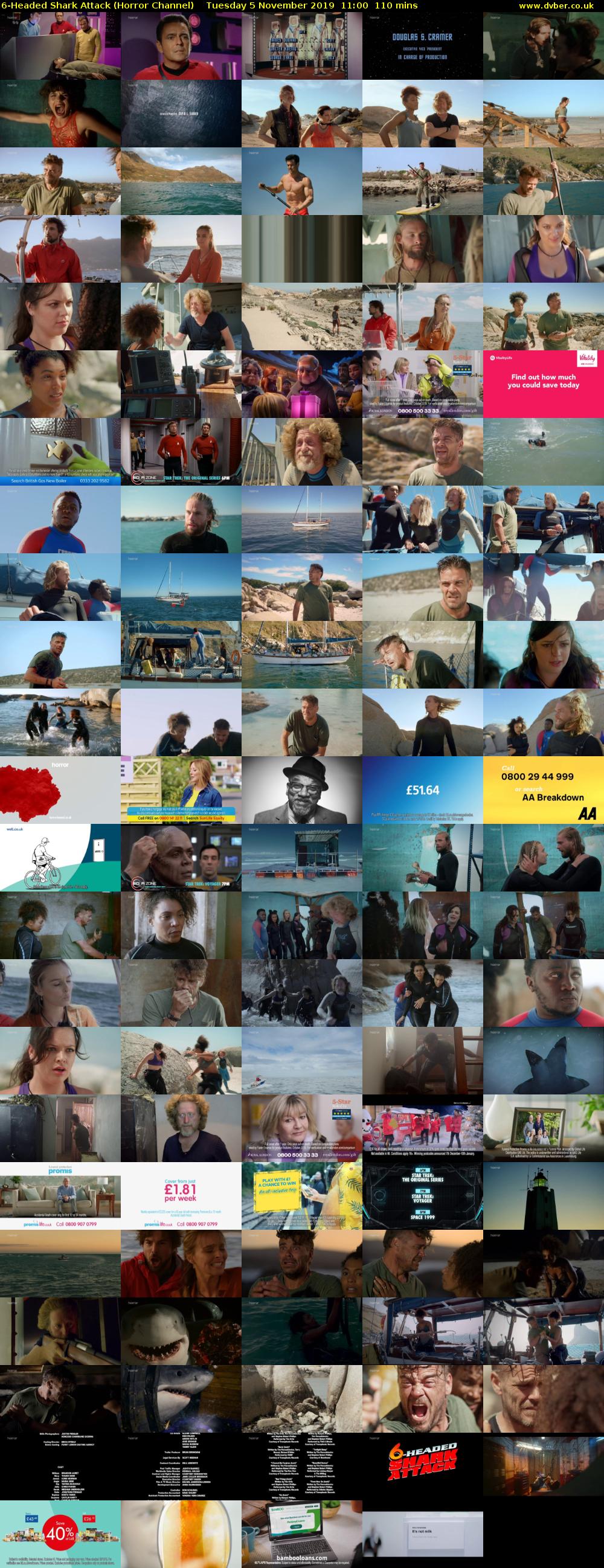 6-Headed Shark Attack (Horror Channel) Tuesday 5 November 2019 11:00 - 12:50