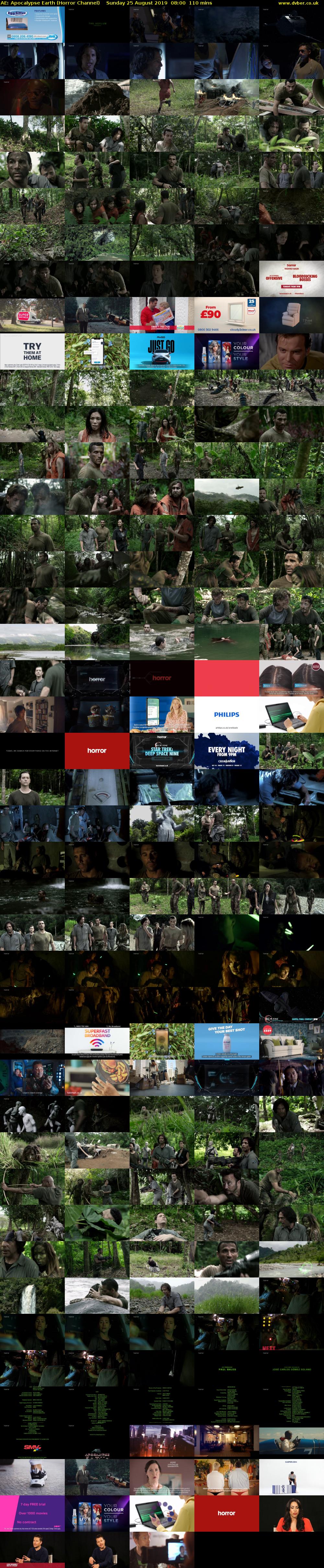 AE: Apocalypse Earth (Horror Channel) Sunday 25 August 2019 08:00 - 09:50