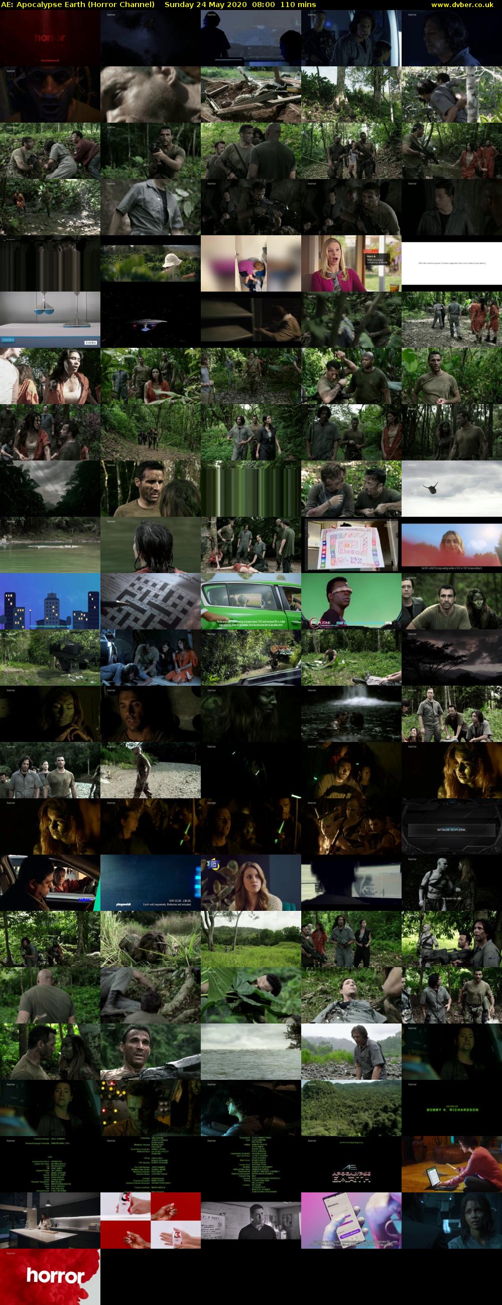 AE: Apocalypse Earth (Horror Channel) Sunday 24 May 2020 08:00 - 09:50