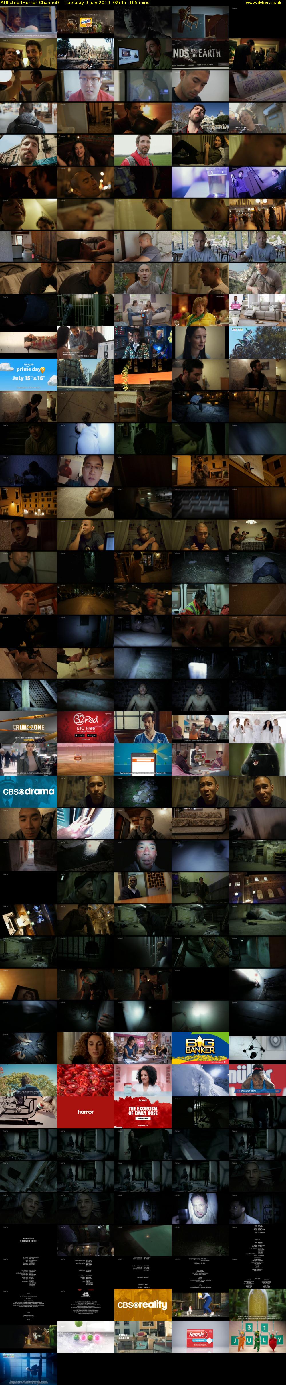 Afflicted (Horror Channel) Tuesday 9 July 2019 02:45 - 04:30