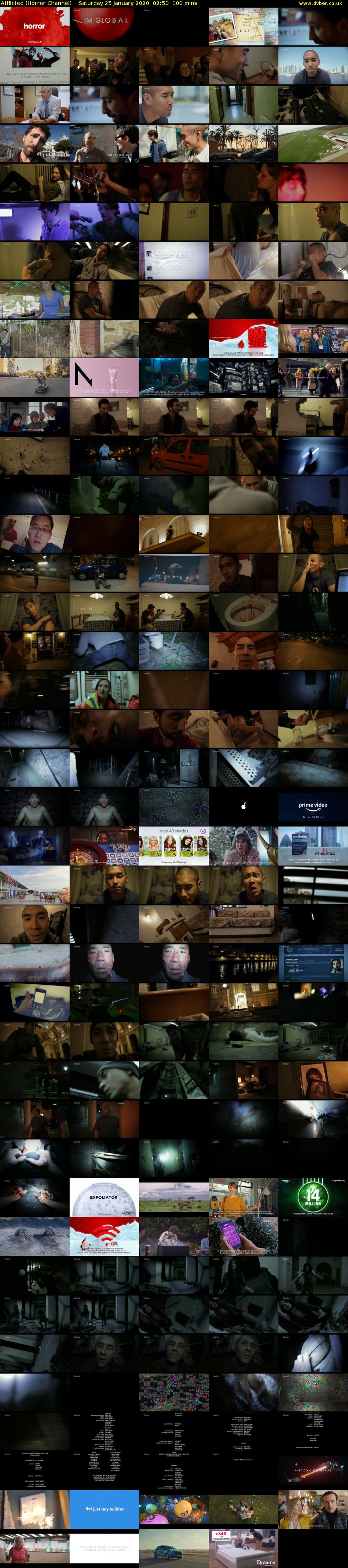 Afflicted (Horror Channel) Saturday 25 January 2020 02:50 - 04:30