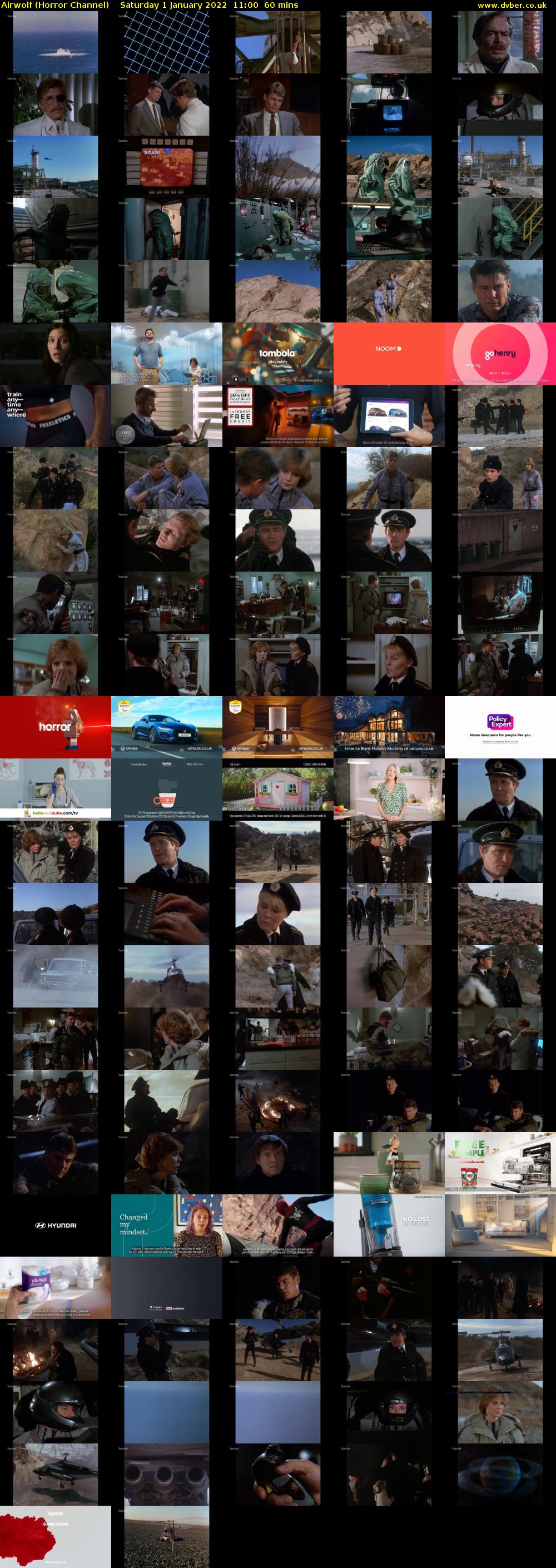 Airwolf (Horror Channel) Saturday 1 January 2022 11:00 - 12:00