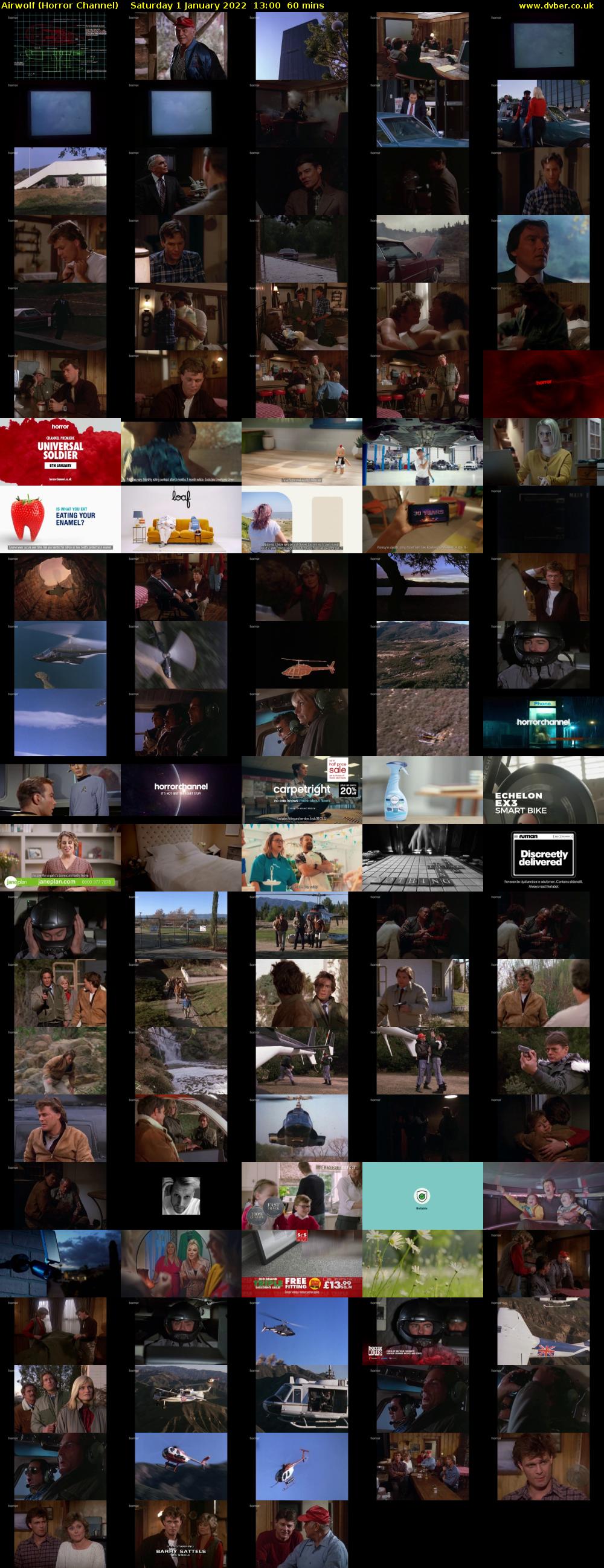 Airwolf (Horror Channel) Saturday 1 January 2022 13:00 - 14:00