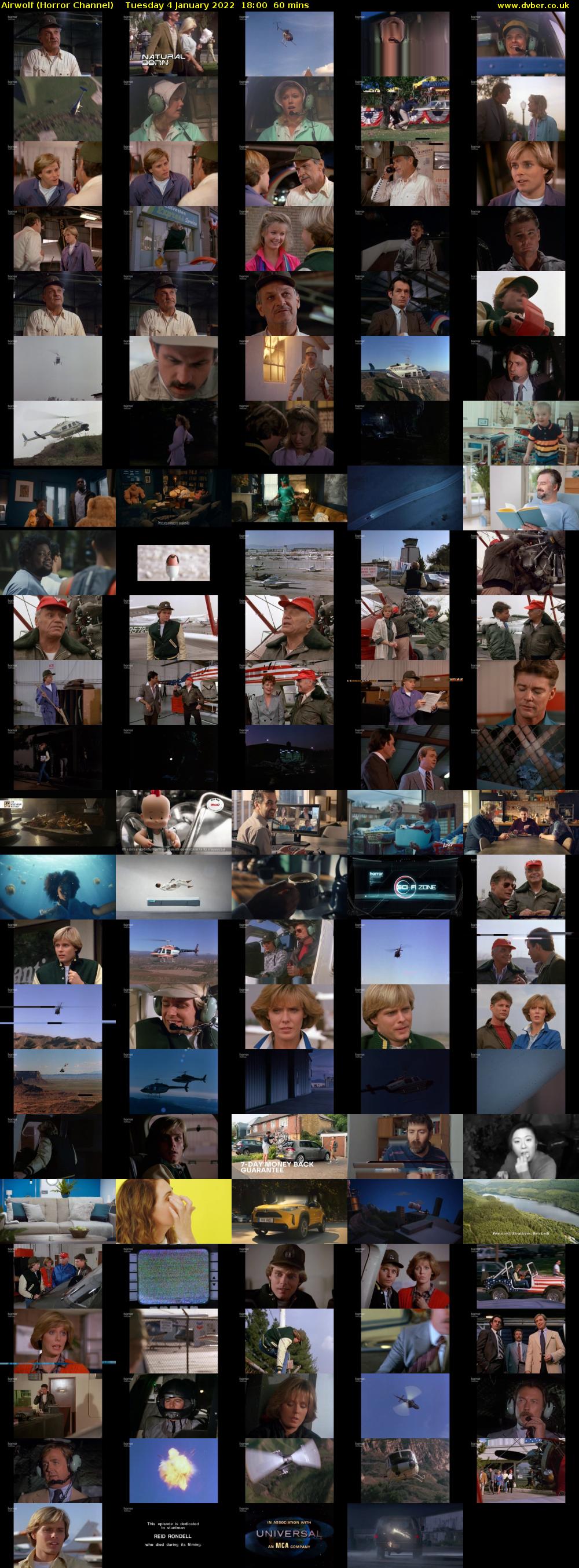 Airwolf (Horror Channel) Tuesday 4 January 2022 18:00 - 19:00
