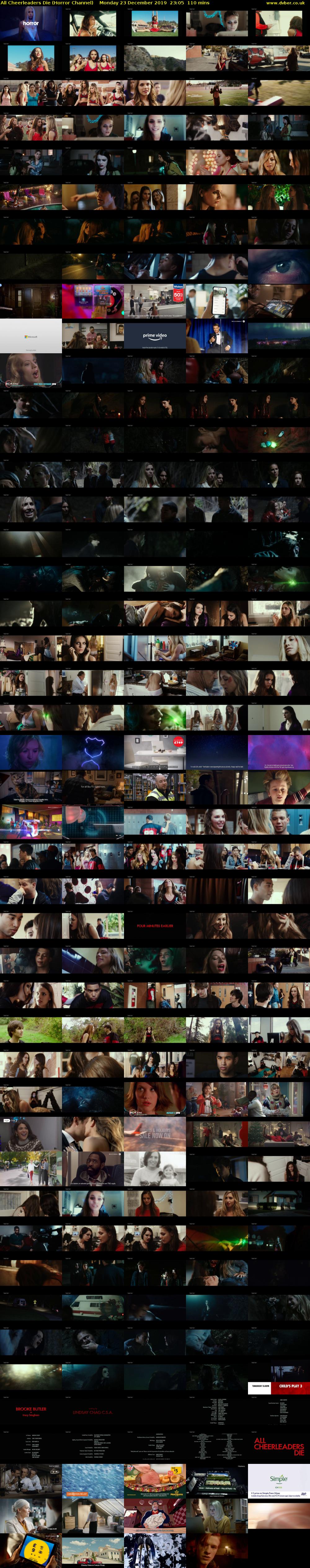 All Cheerleaders Die (Horror Channel) Monday 23 December 2019 23:05 - 00:55