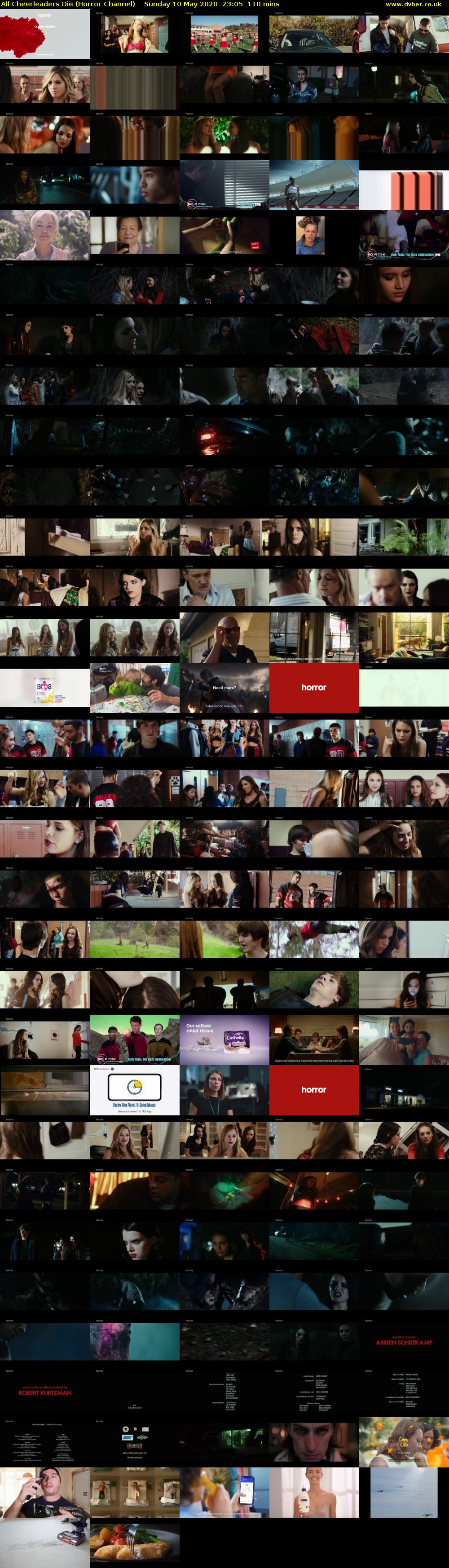 All Cheerleaders Die (Horror Channel) Sunday 10 May 2020 23:05 - 00:55