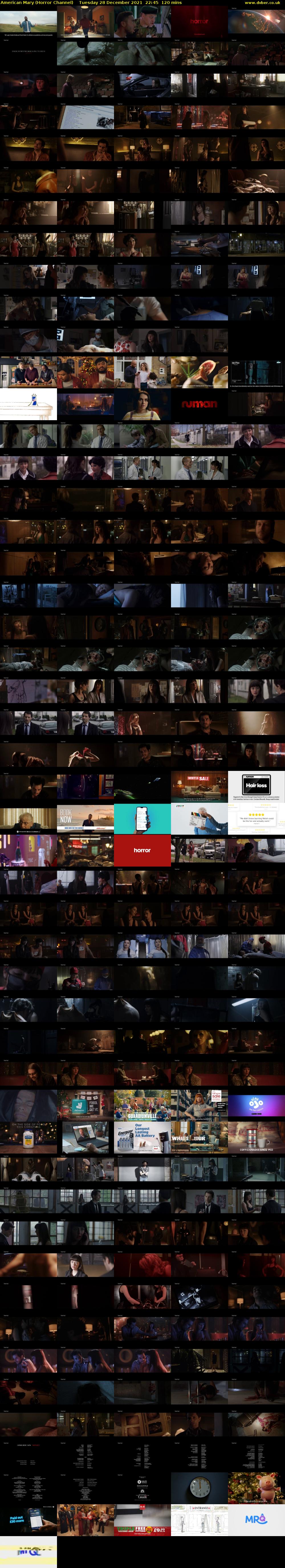 American Mary (Horror Channel) Tuesday 28 December 2021 22:45 - 00:45