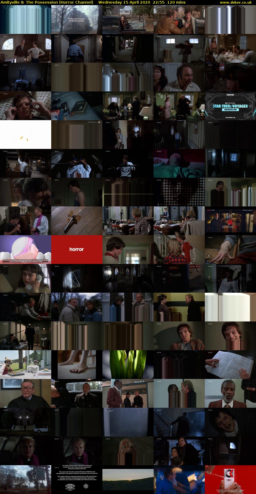 Amityville II: The Possession (Horror Channel) Wednesday 15 April 2020 22:55 - 00:55