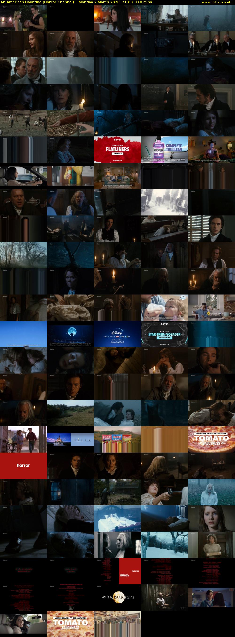An American Haunting (Horror Channel) Monday 2 March 2020 21:00 - 22:50