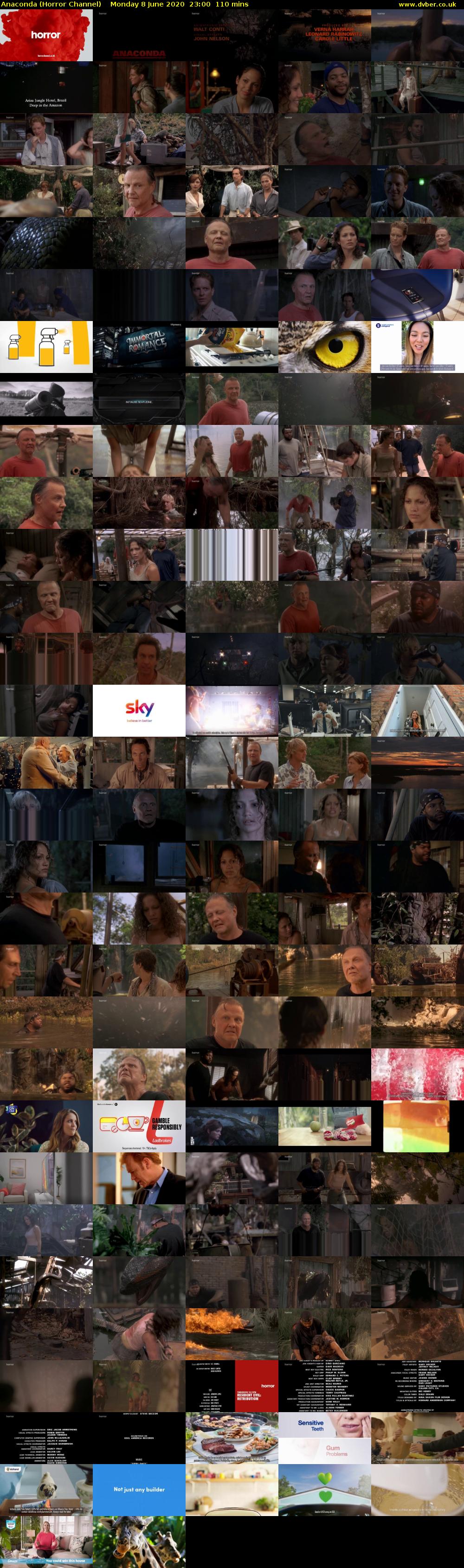 Anaconda (Horror Channel) Monday 8 June 2020 23:00 - 00:50