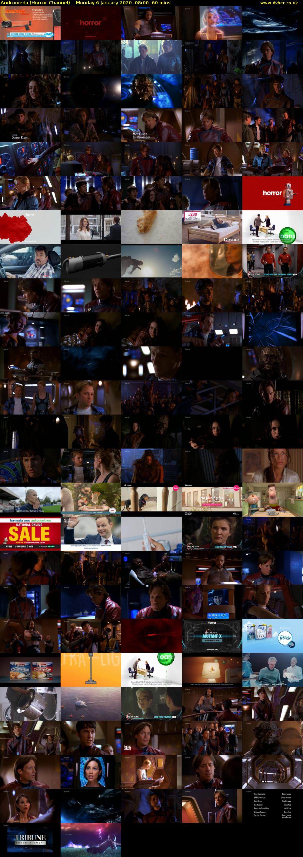 Andromeda (Horror Channel) Monday 6 January 2020 08:00 - 09:00