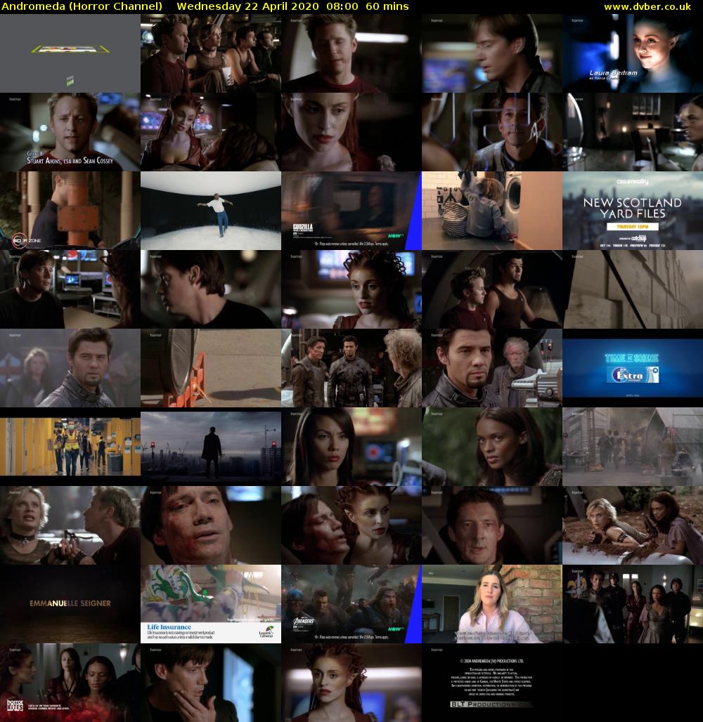 Andromeda (Horror Channel) Wednesday 22 April 2020 08:00 - 09:00