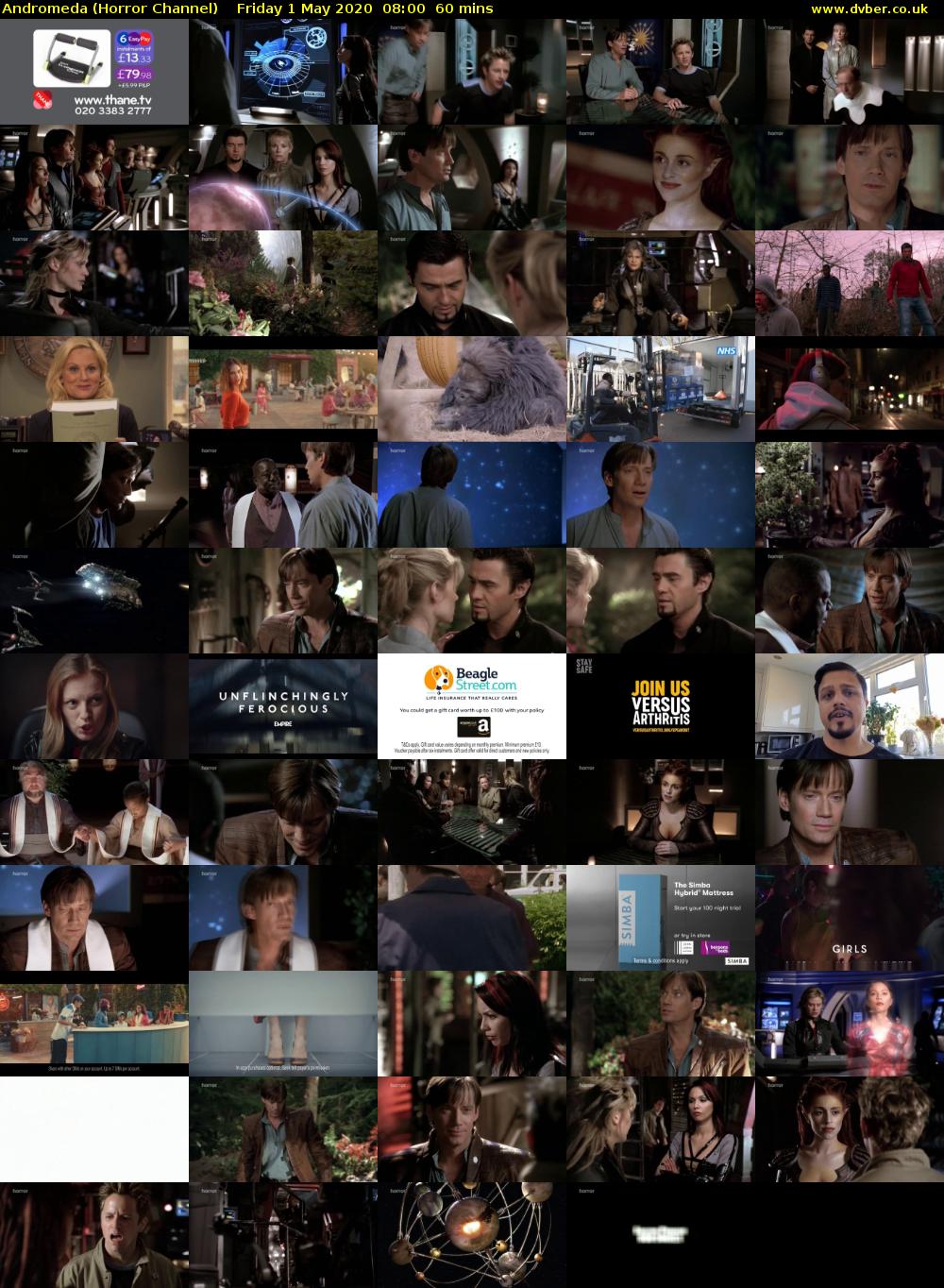 Andromeda (Horror Channel) Friday 1 May 2020 08:00 - 09:00