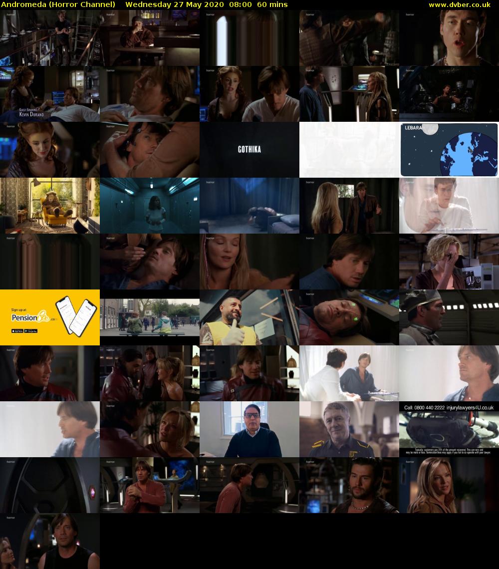 Andromeda (Horror Channel) Wednesday 27 May 2020 08:00 - 09:00