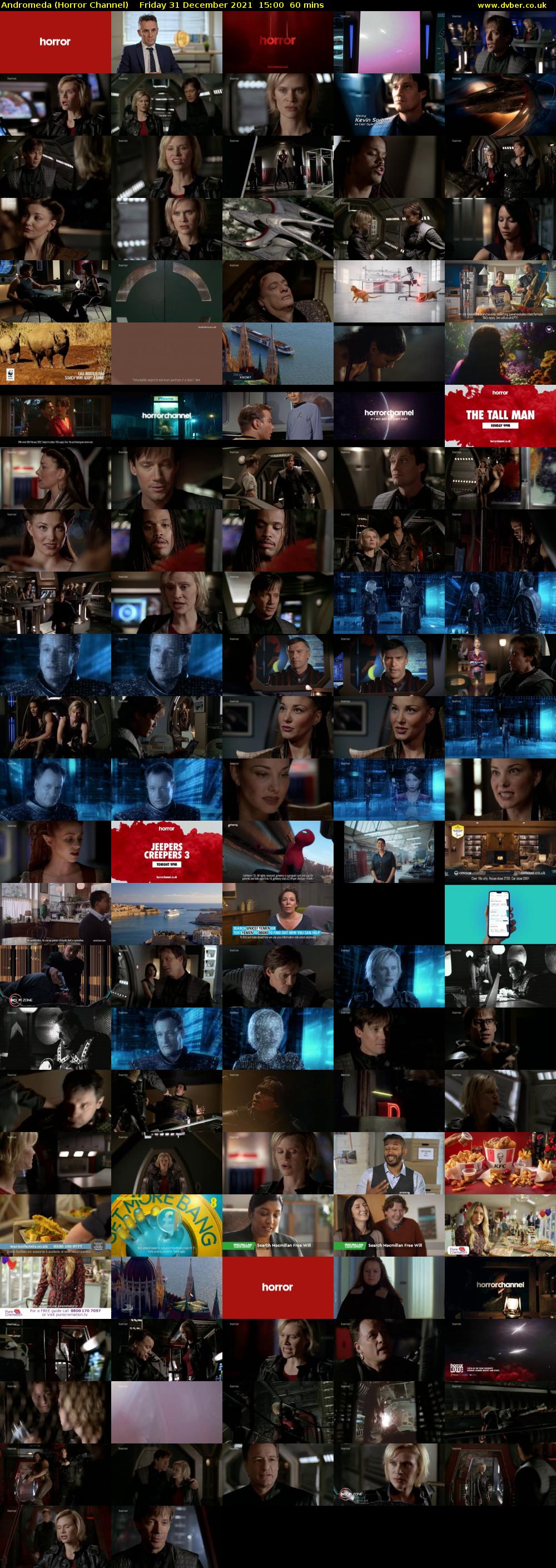 Andromeda (Horror Channel) Friday 31 December 2021 15:00 - 16:00
