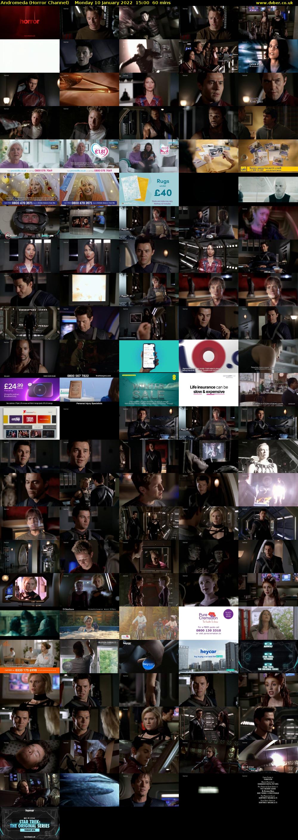 Andromeda (Horror Channel) Monday 10 January 2022 15:00 - 16:00