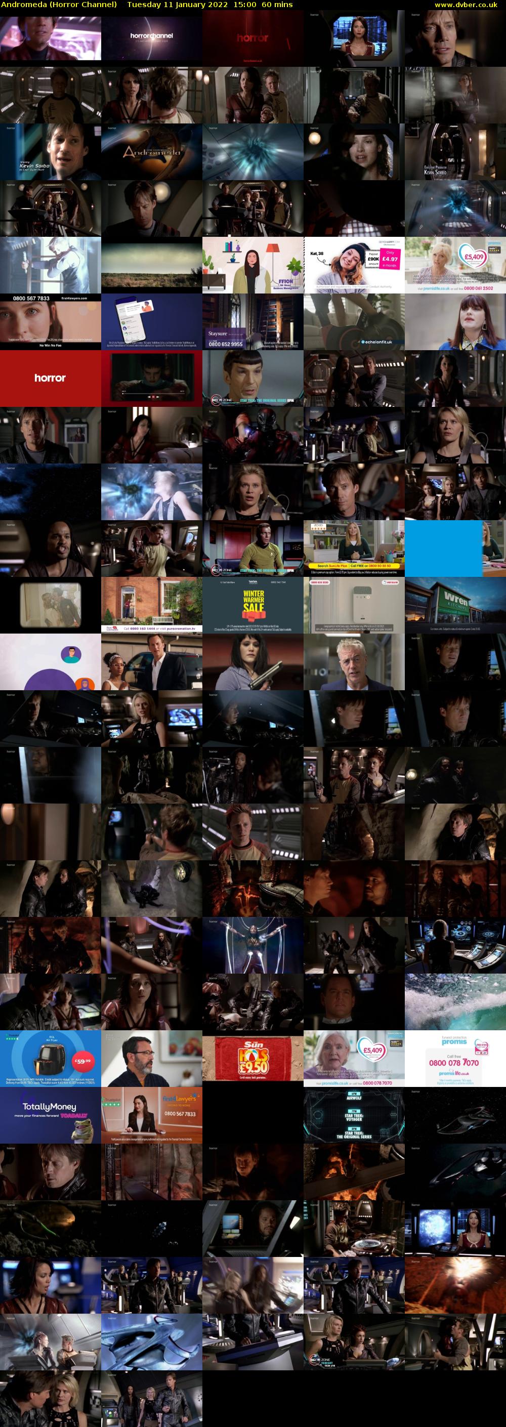 Andromeda (Horror Channel) Tuesday 11 January 2022 15:00 - 16:00