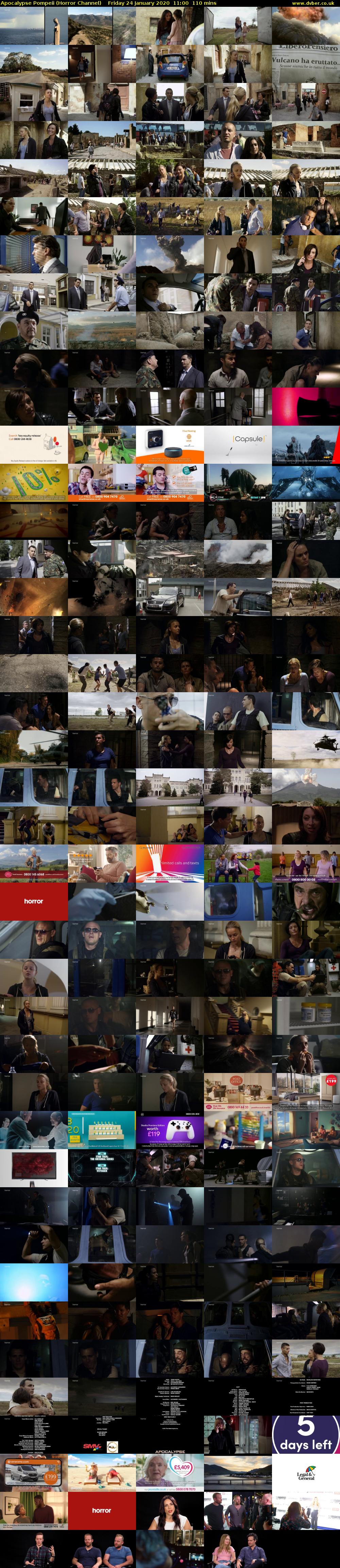 Apocalypse Pompeii (Horror Channel) Friday 24 January 2020 11:00 - 12:50