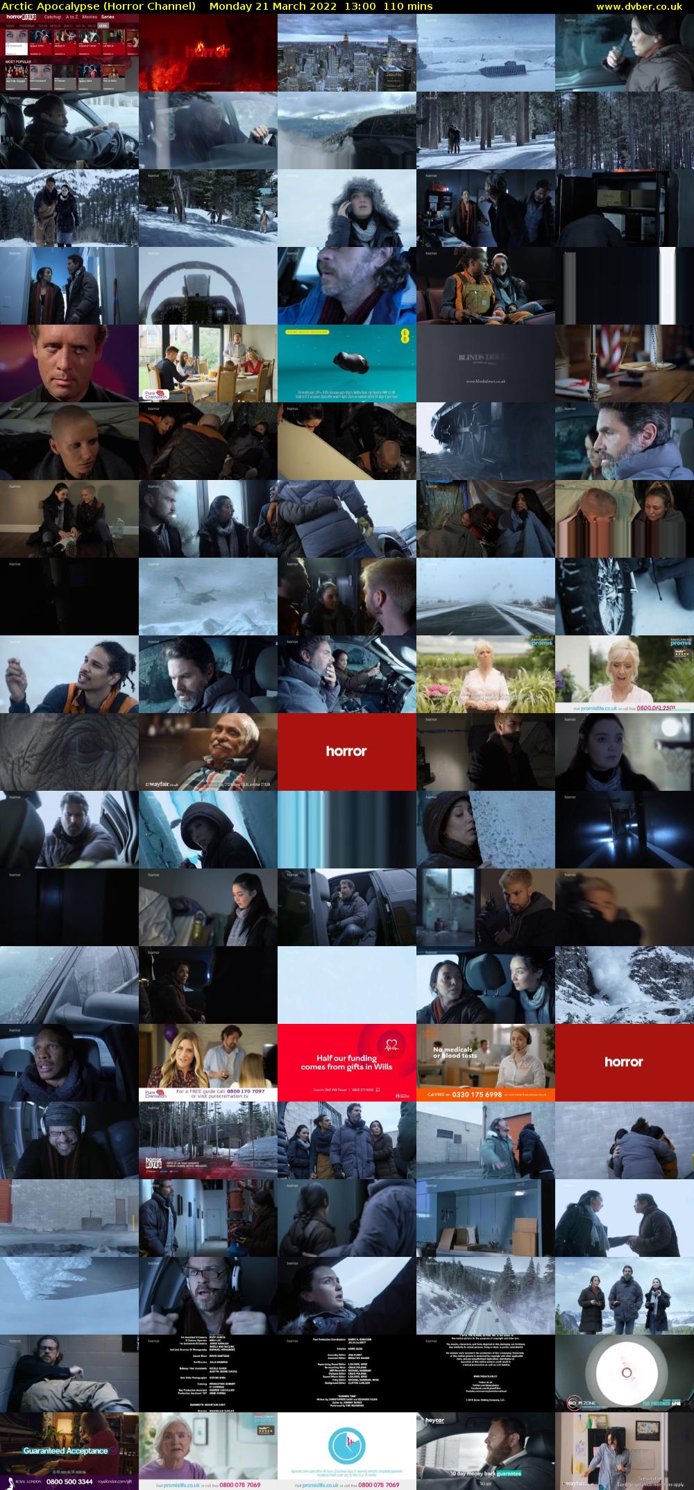 Arctic Apocalypse (Horror Channel) Monday 21 March 2022 13:00 - 14:50