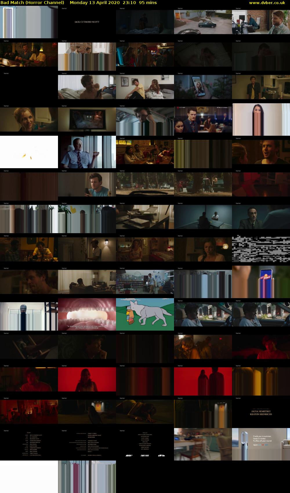 Bad Match (Horror Channel) Monday 13 April 2020 23:10 - 00:45