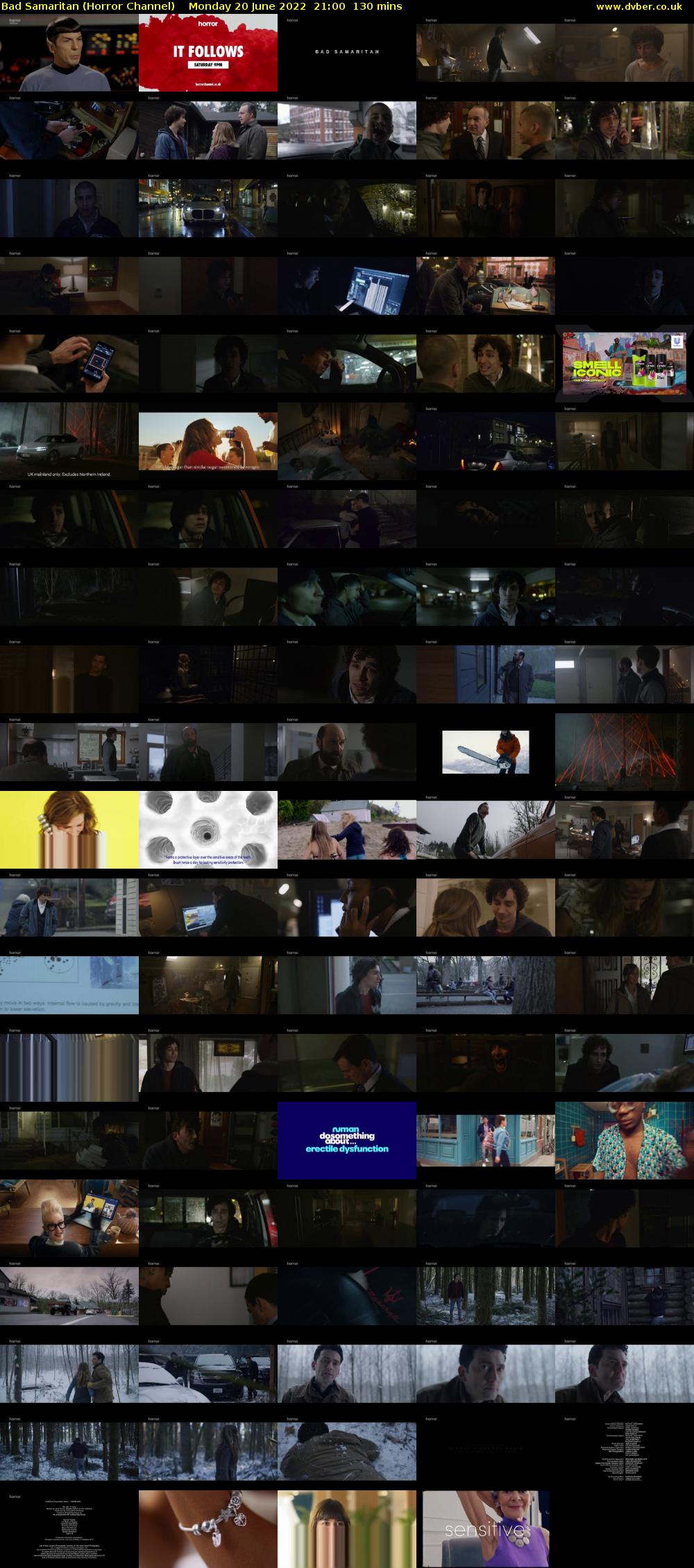 Bad Samaritan (Horror Channel) Monday 20 June 2022 21:00 - 23:10