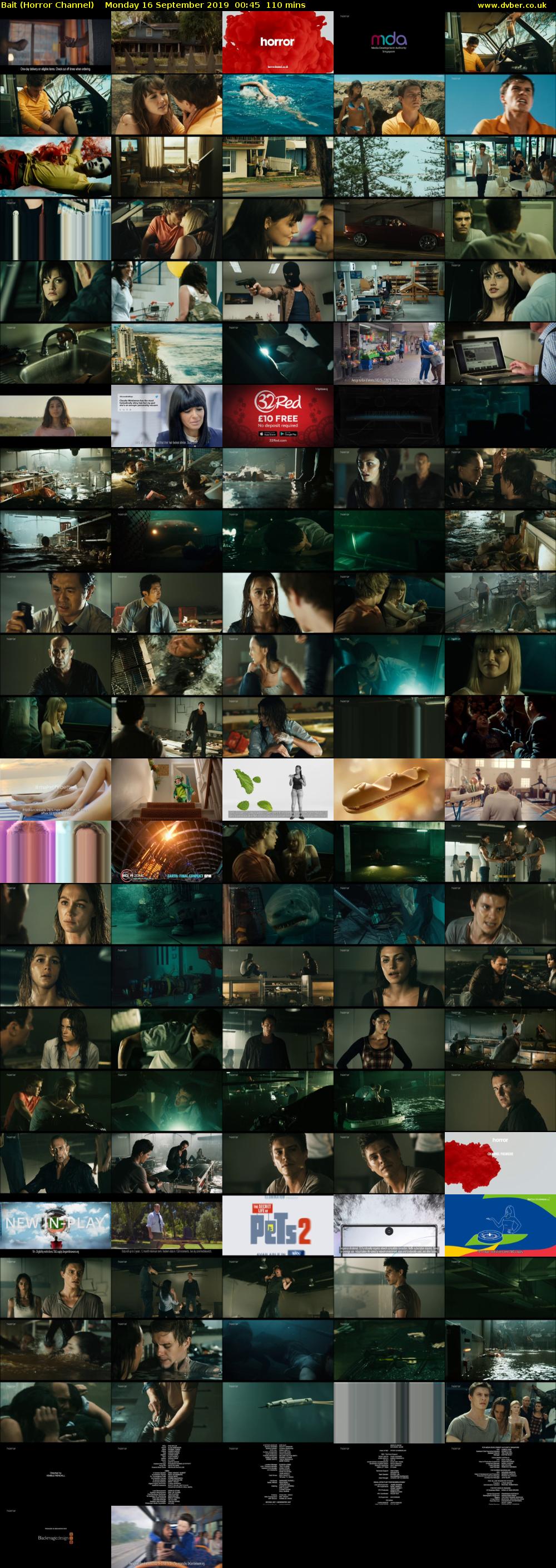 Bait (Horror Channel) Monday 16 September 2019 00:45 - 02:35