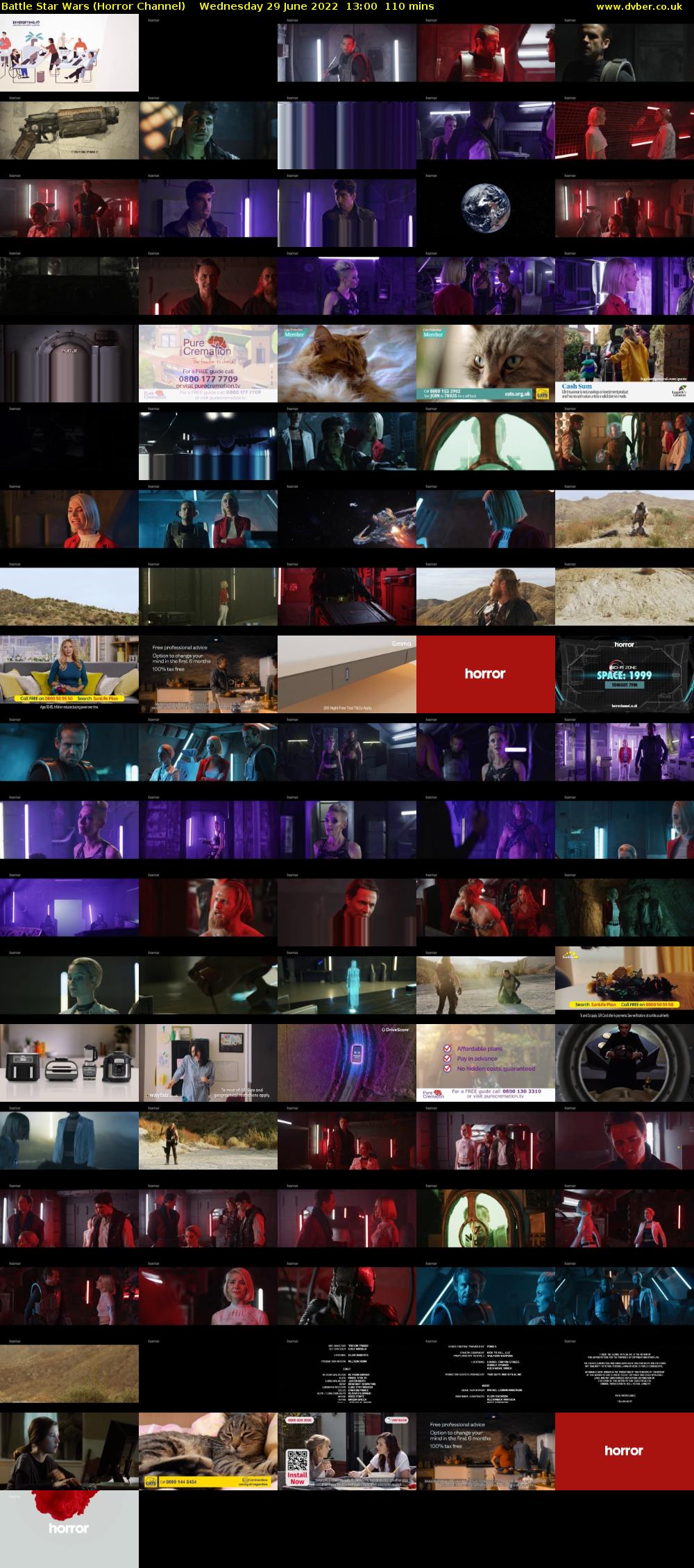 Battle Star Wars (Horror Channel) Wednesday 29 June 2022 13:00 - 14:50