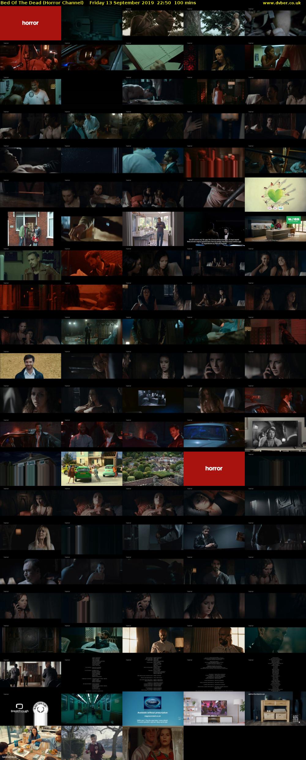 Bed Of The Dead (Horror Channel) Friday 13 September 2019 22:50 - 00:30