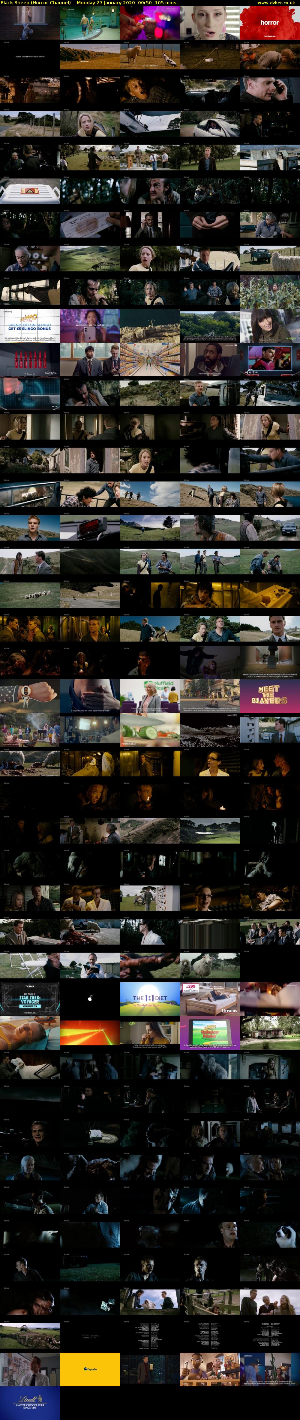 Black Sheep (Horror Channel) Monday 27 January 2020 00:50 - 02:35
