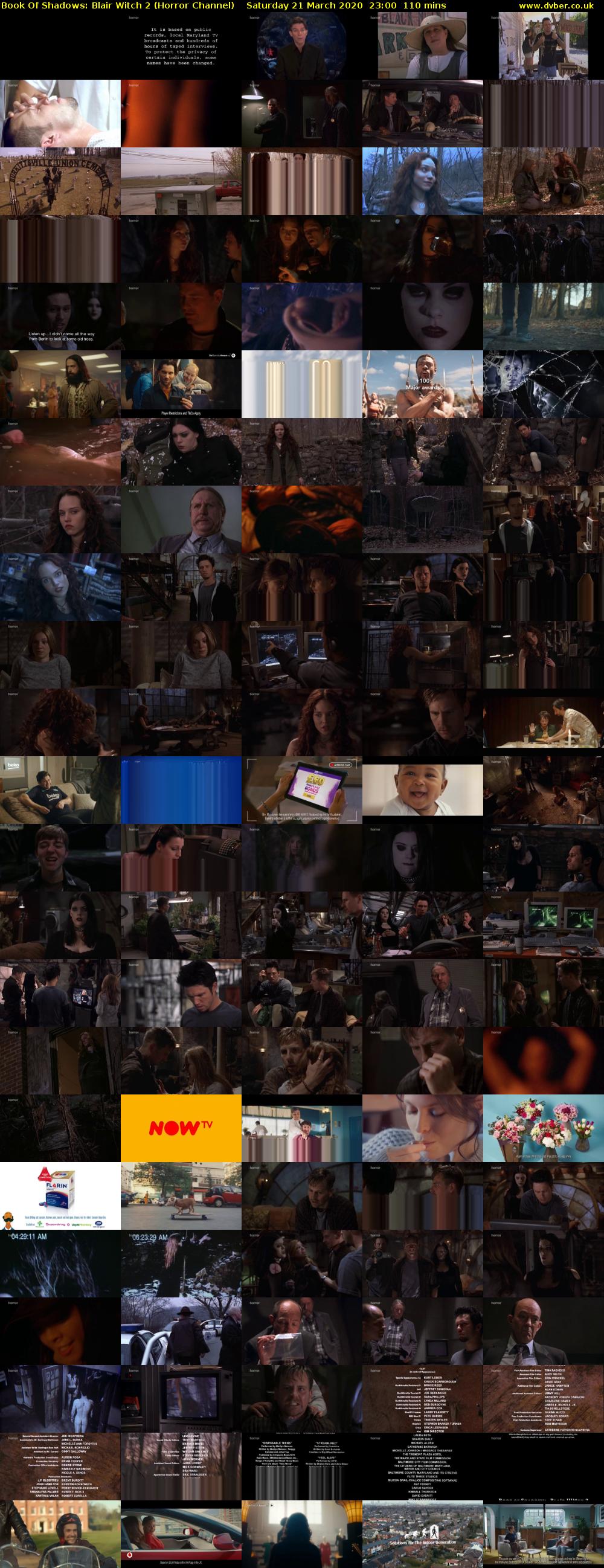 Book Of Shadows: Blair Witch 2 (Horror Channel) Saturday 21 March 2020 23:00 - 00:50