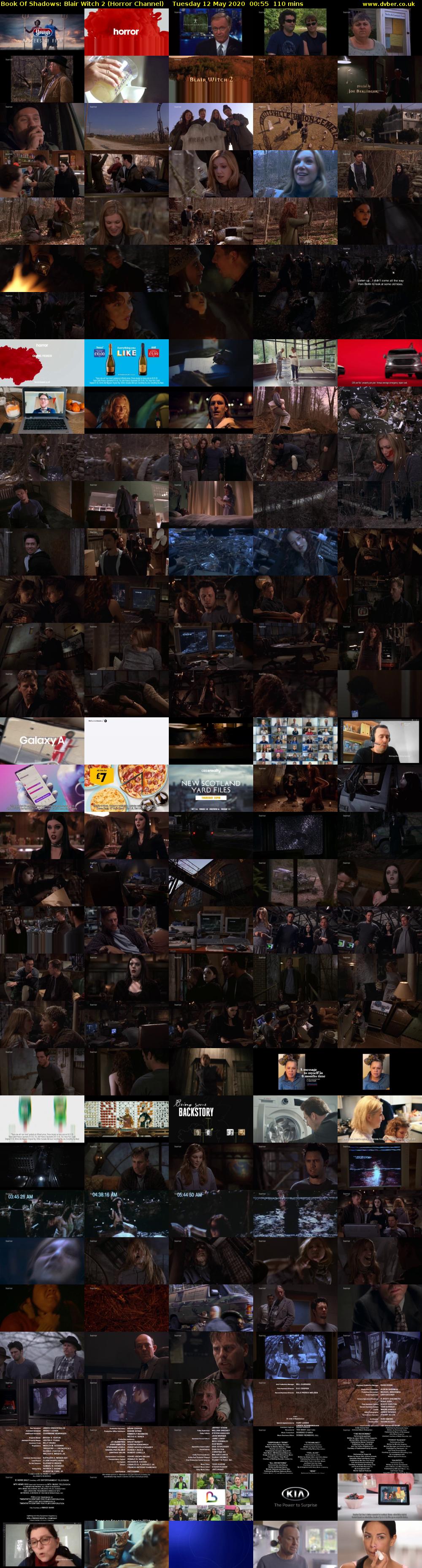 Book Of Shadows: Blair Witch 2 (Horror Channel) Tuesday 12 May 2020 00:55 - 02:45