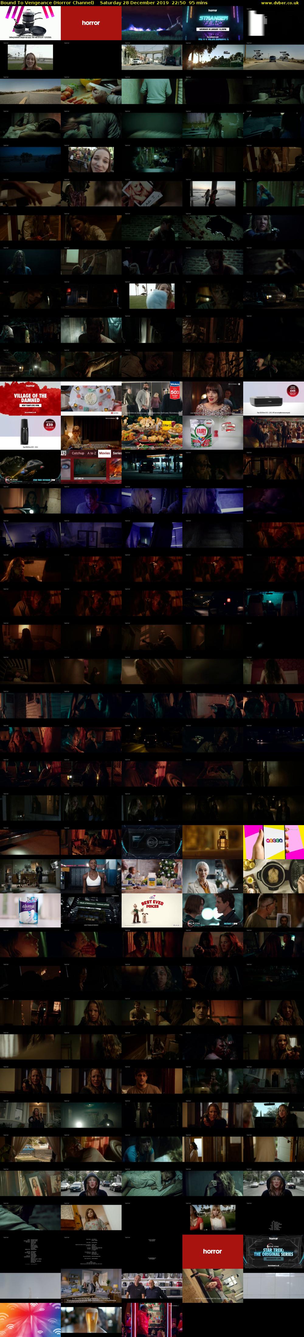 Bound To Vengeance (Horror Channel) Saturday 28 December 2019 22:50 - 00:25