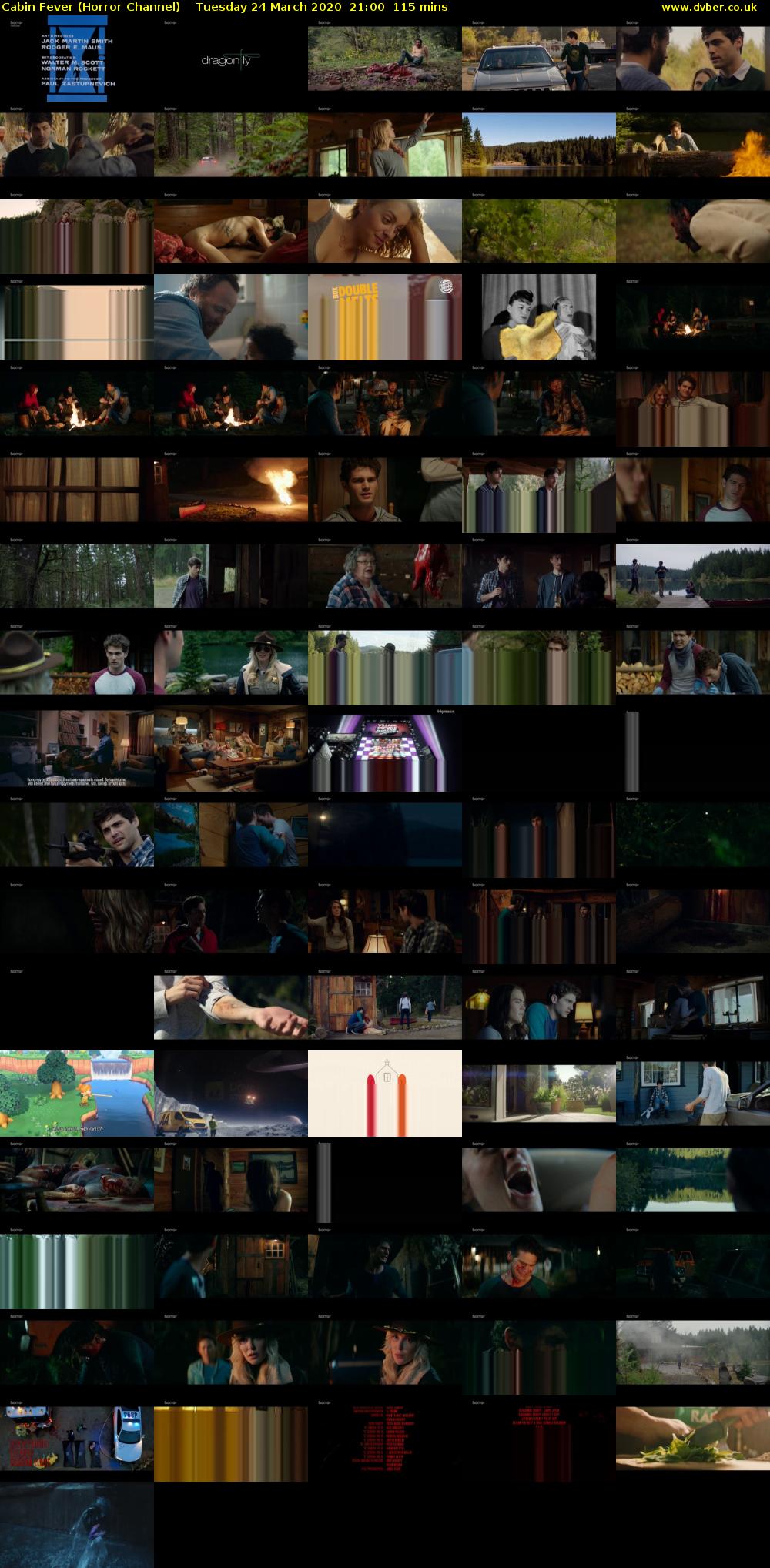 Cabin Fever (Horror Channel) Tuesday 24 March 2020 21:00 - 22:55
