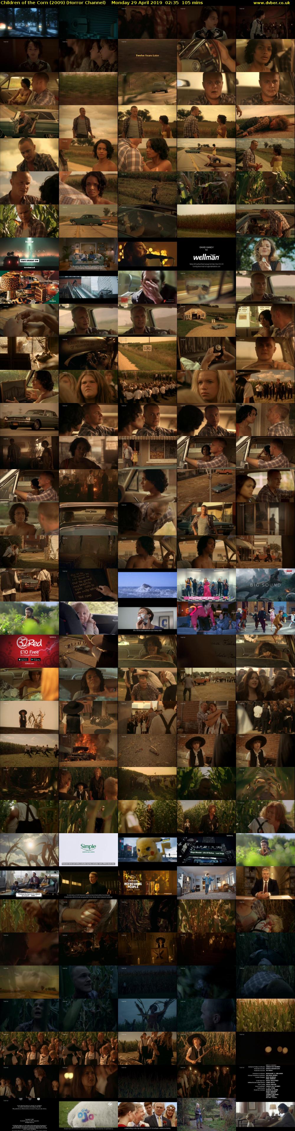 Children of the Corn (2009) (Horror Channel) Monday 29 April 2019 02:35 - 04:20