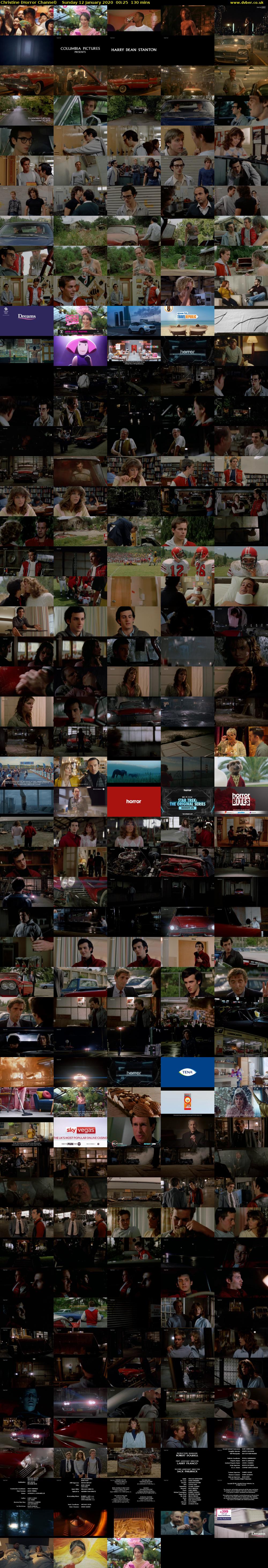 Christine (Horror Channel) Sunday 12 January 2020 00:25 - 02:35