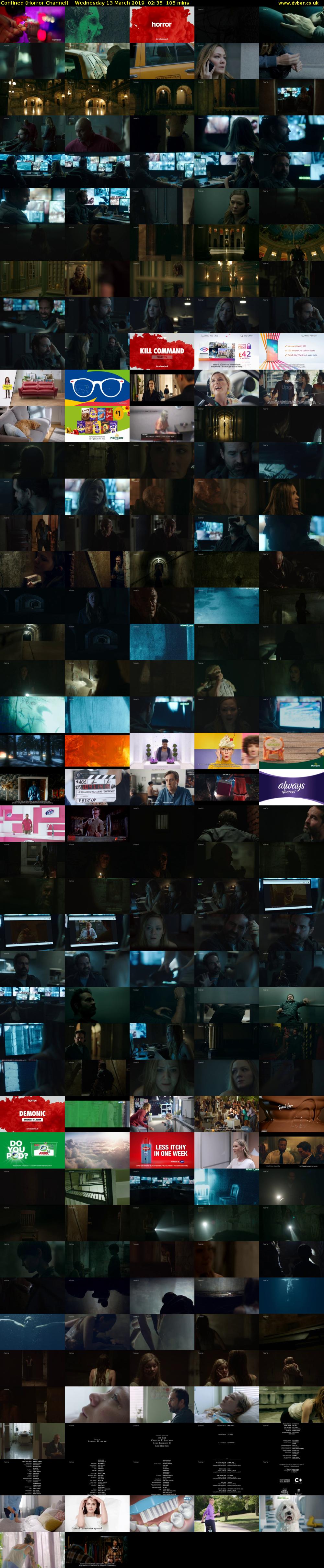 Confined (Horror Channel) Wednesday 13 March 2019 02:35 - 04:20